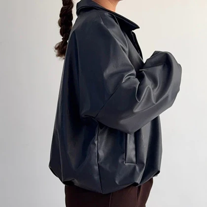 بامبر جکت چرم