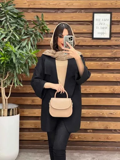 مانتو حصیری برش مثلثی