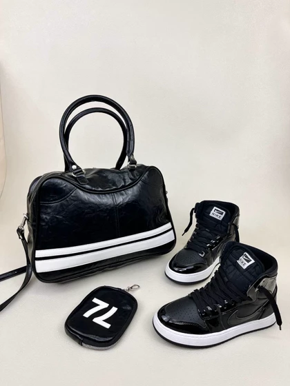 کتانی ساق‌دار زنانه نایک جردن 1 | کتانی ساق‌دار زنانه نایک جردن 1 nike jordan1 کد 912 کد 265