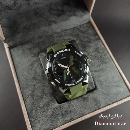 ساعت مچی پسرانه دو زمانه برند جی شاک مدل G1262 بند رابر