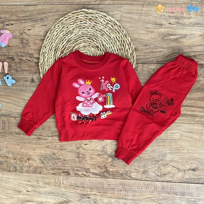 ست بلوز و شلوار دخترانه خرس و خرگوش 1 تا 3 سال