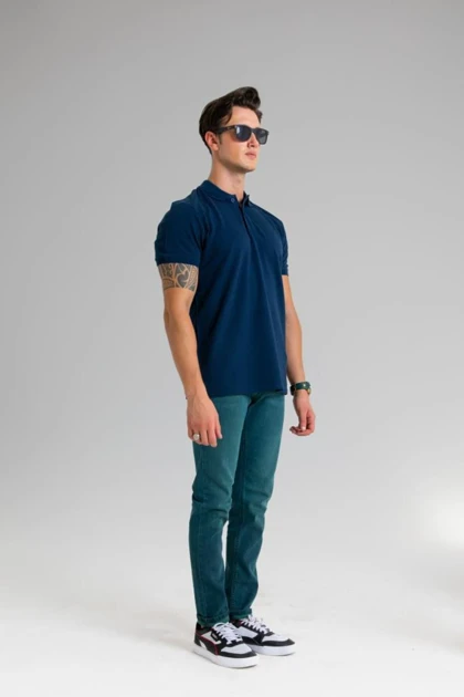 تیشرت یقه پولو مردانه hlt-jeans