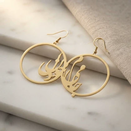 گوشواره برنج طرح سنتی