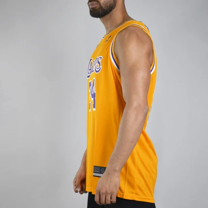 رکابی ورزشی مردانه لیکرز مدل Dri Fit-Bryant-1758 زرد