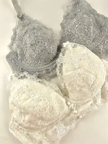 ست شورت و سوتین بدون فنر توری ابری کد 29381