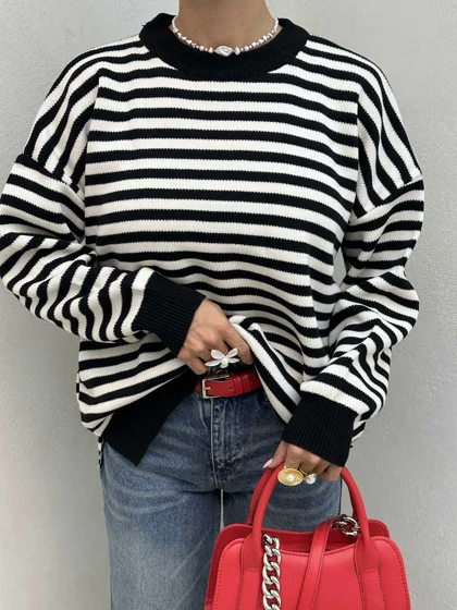 بلوز بافت راه راه