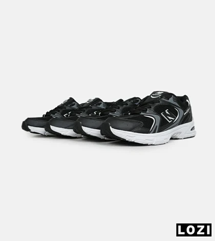 کفش کتانی زنانه و مردانه مشکی طوسی سفید NEW BALANCE 530