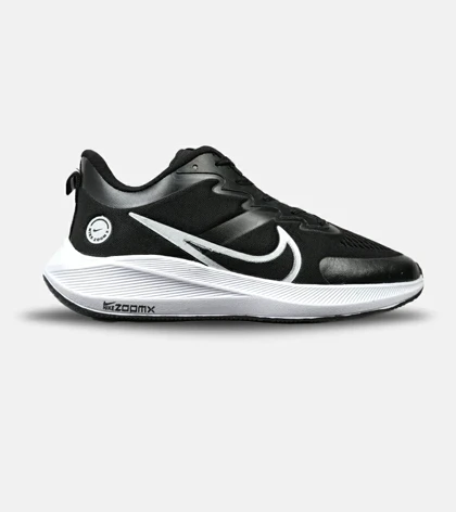 کفش کتانی مردانه مشکی سفید NIKE AIR zoomx