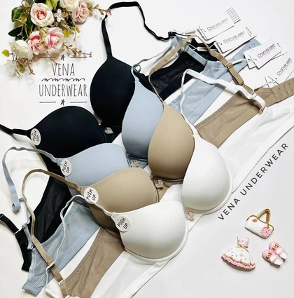 سوتین اسفنجی جکدار فنردار قلبی وارداتی