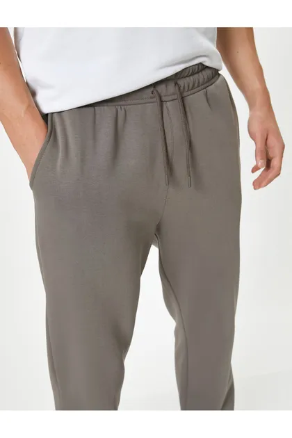 شلوار ورزشی Jogger با دور کمر توری و جزئیات جیب 5WAM40002MK