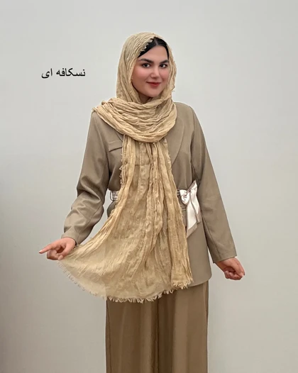 شال نخی دور ریش زارا