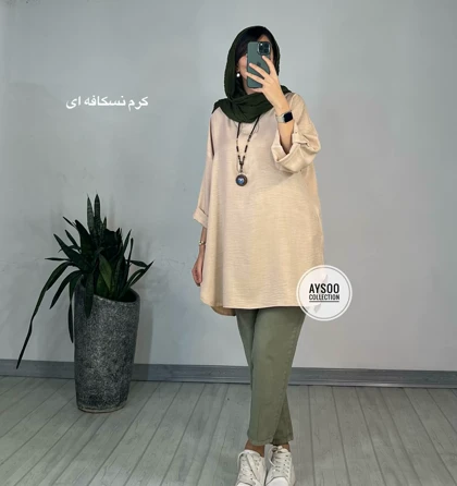 مانتو جلو دکمه لیانا 3