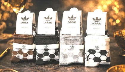 جوراب نیم ساق پسرانه طرح پینترستی توپ 12 جفتی برند آدیداس نخی