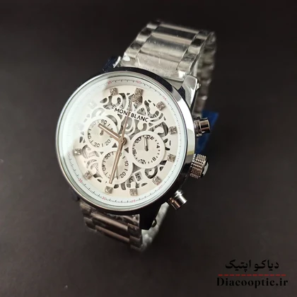 ساعت مچی مردانه برند مونت بلانک سه موتور با بند اضافه مدل DO1154