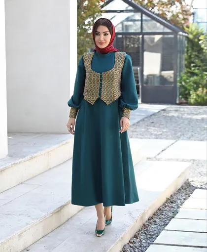 پیراهن و جلیقه طرح دلربا کد 81985