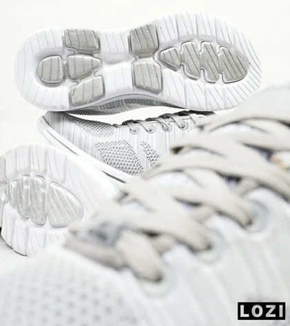 کفش کتانی طبی ورزشی طوسی سفید SKECHERS ULTRA GO