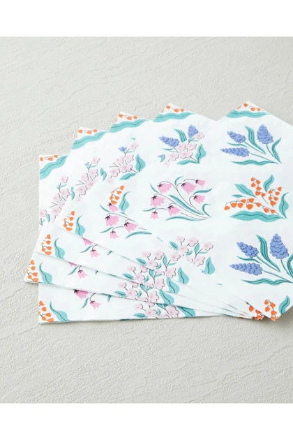 دستمال مهمانی English Home مدل Daisy Grid - چندرنگ