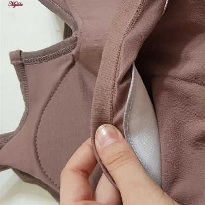 کراپ تاپ پددار زنانه مدل کبریتی قهوه ای کد 4789