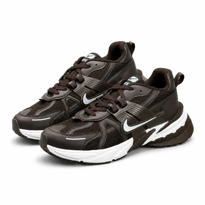 کفش کتانی مردانه بزرگ پا نایکی v2k رنگ موکا Nike V2k