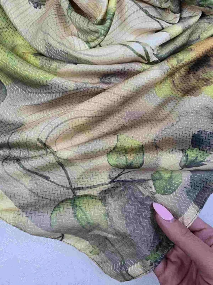 روسری نخی طرح برگ کد 280