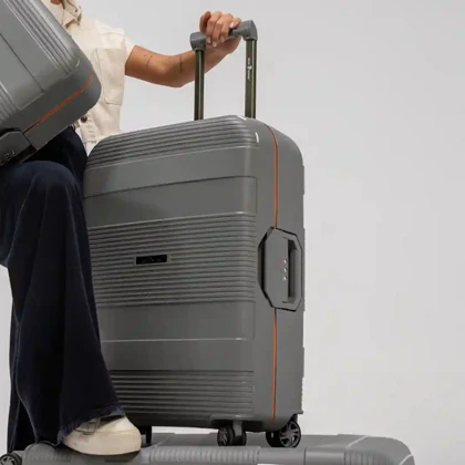 چمدان سایز متوسط مدل Rose Merry RL-201-3z-Medium_Grey