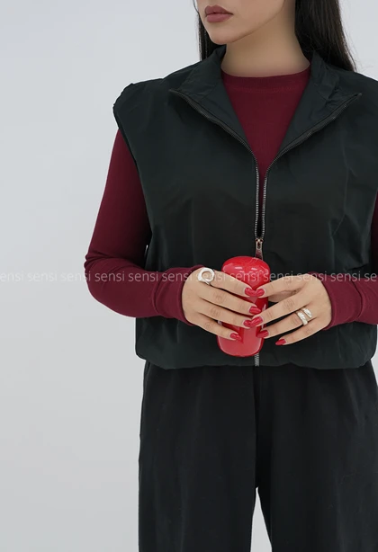 وست زنانه آستر دار کمر کش کد1006914