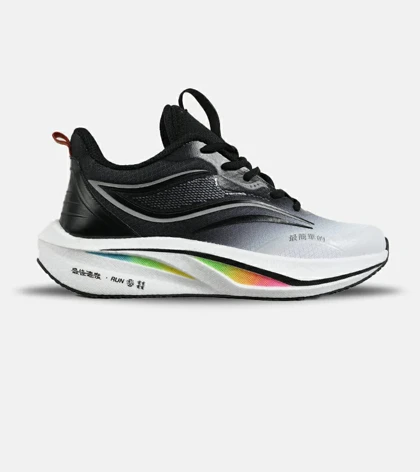 کفش کتانی مشکی خاکستری Saucony Ride Review v.2 مدل 7398