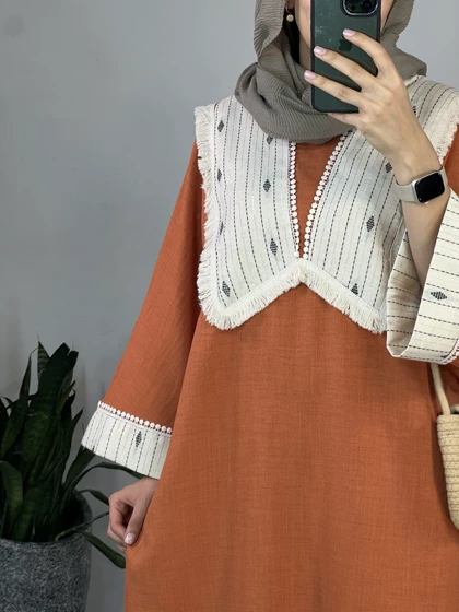 مانتو بلند مزونی ماهین