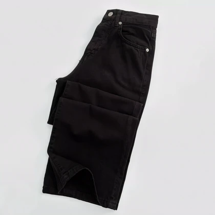 شلوار کتان نیم بگ 1007803