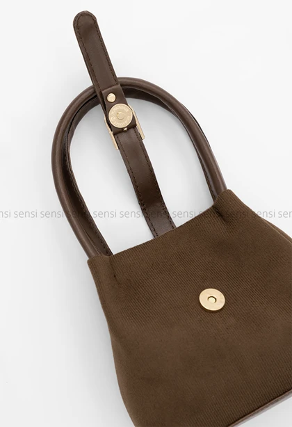 کیف دودسته مخمل کد1006862