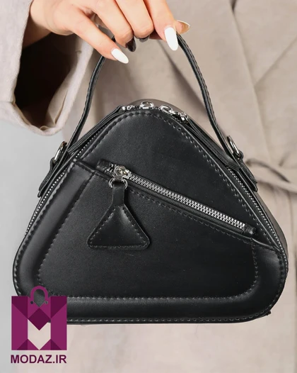 کیف زنانه چرم مثلثی دوشی دستی برمودا K215
