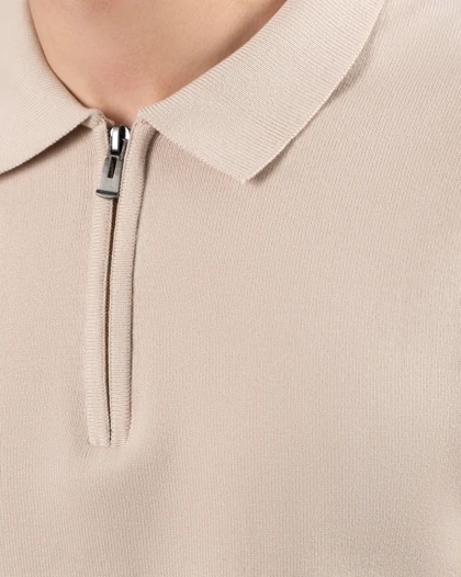 بافت نیم زیپ یقه برگرد کدsh286