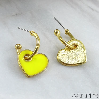 گوشواره ترک طرح قلب 20098