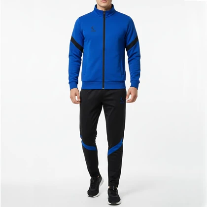 ست گرمکن شلوار مشکی آبی