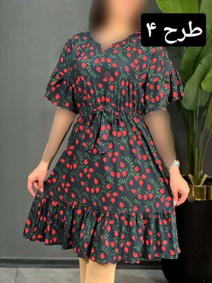 پیراهن فلور ترلان کد 1542