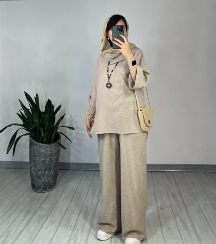 ست تونیک و شلوار تافته