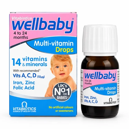 قطره مولتی ویتامین ول بیبی wellbaby