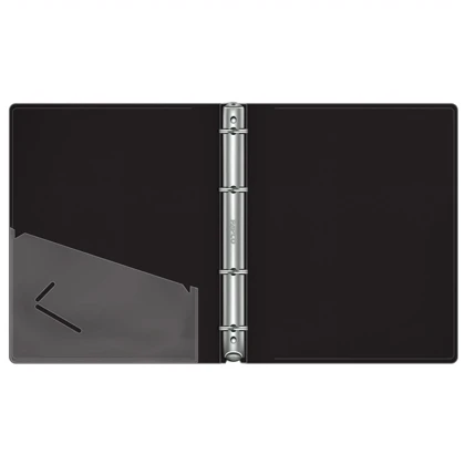 کلاسور پاپکو Papco مدل Ring Binder 4-Ring بلک اند وایت سایز A4