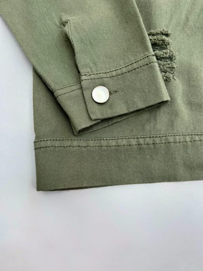 کت کتان زاپ‌دار کد 3097