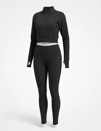 نیم‌تنه آستین بلند+لگ ورزشی زنانه آلو Hyper Fit W