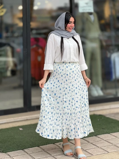 دامن پینترستی آسترکشی شده وارداتی کد 818