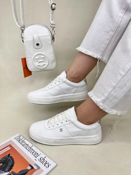 کتانی ونس زنانه شنل بندی CHANEL کد 1745 دختر طهرونی