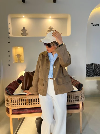 کت باران کت زنانه مخمل جیر کد 1017