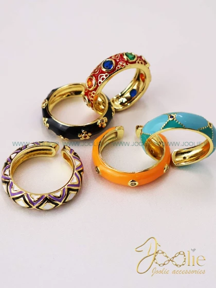 انگشتر زنانه میناکاری کد R4119