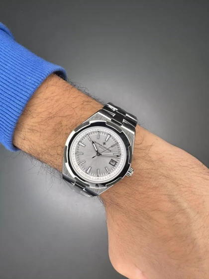 ساعت مچی وشرون کنستانتن اتوماتیک بند سیلور صفحه سفید Vacheron Constantin