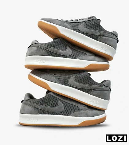 کفش کتانی مردانه طوسی NIKE SB