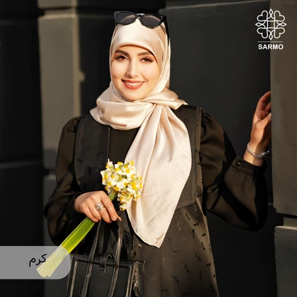 روسری ساتن ابریشم نفیس