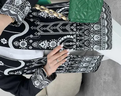 کت مزونی گل دوزی شده(2)کد3411