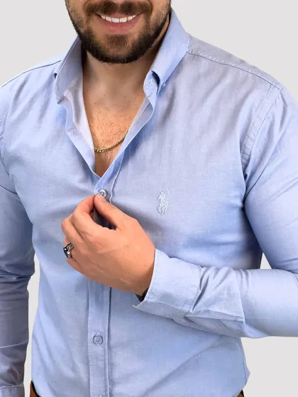 پیراهن 03029 POLO آبی روشن