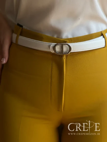 شلوار از بالا راسته کرپ قد 102